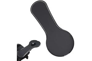 Desk Arm Rest Pad - Adjustable Chair Mounted Mouse | Ergonomic Arm Support Extension Tray, Anti Slip Elbow Mouse Pad with Edg