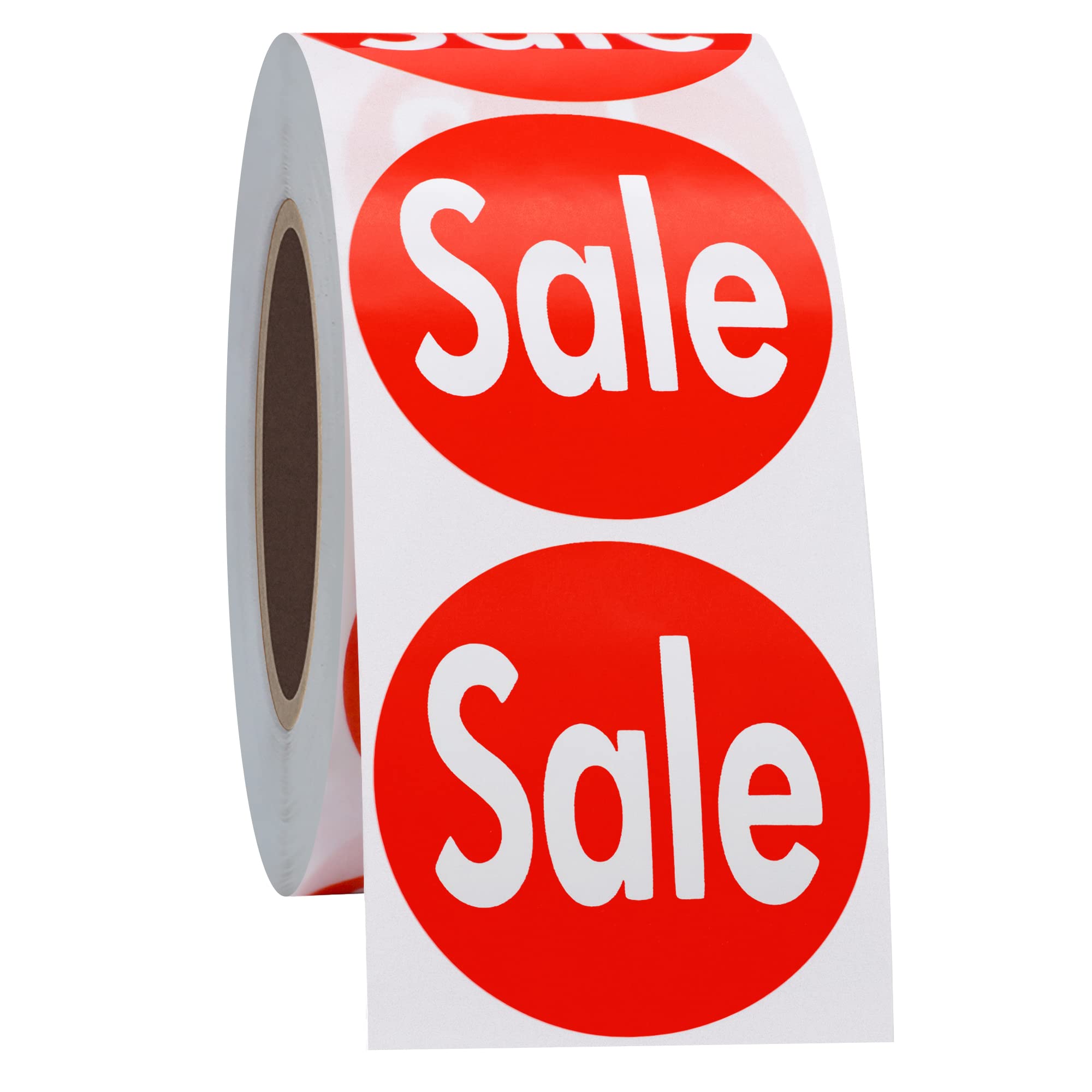 Hycodest 500 pcs Pruduct Stickers Red Round Product Labels for Retail Stores Supermarkets (Sale, 38mm)