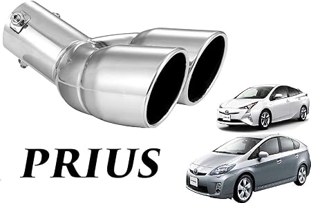 Amazon Takelablaze プリウス専用 2本出しマフラーカッター Toyota Prius 30系 40系 50系 前期 後期 プリウスa専用 ドレスアップ ステンレス マフラーカッター 車 バイク