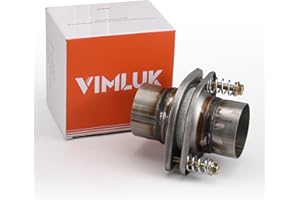 VIMLUK 3.0"x6" Exhaust Flex Spring Flanges 409 Stainless Steel, Spring Flex Technology for Vibration Absorption & Heat Resistance - Universal Fit Car/Truck/SUV Aftermarket (VK-3006)