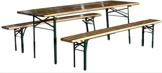 Sti Ensemble De Brasserie Picnic Table 2 Bancs Bois Pliable 220 X 70 X 76 Amazon Fr Jardin