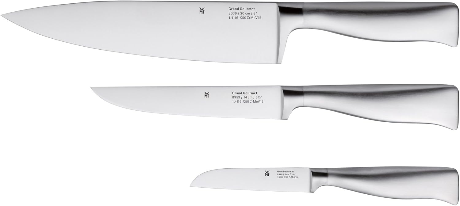 WMF Grand Gourmet Knife Set 3Piece Special Blade Steel, 3