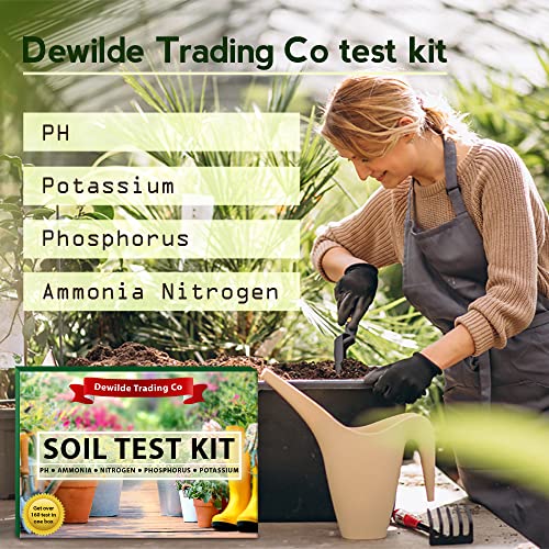 Soil Test Kit 140 Test Testing PH Ammonia Nitrogen Phosphorus and