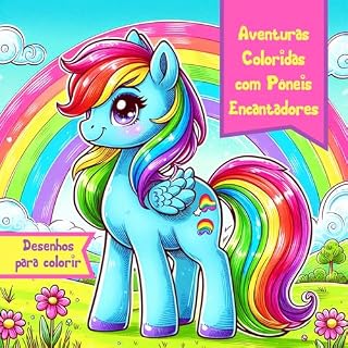 Livro Aventuras Coloridas com Pôneis Encantadores