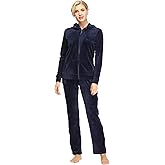 Dolcevida Womens Velour Sweatsuits Sets 2 Piece Tracksuits Outfits Full Zip Hoodie and Sweatpant Set Velvet Jogging Suit