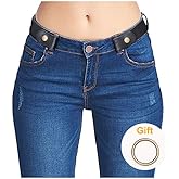 SUOSDEY No Buckle Elastic Stretch Belts for Men and Women, Comfortable Invisible Belts for Jeans Pants