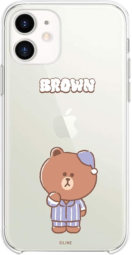 Amazon 国内正規品 公式ライセンス品 Iphone 12 Mini 5 4インチ Dreamy Night ソフトクリアケース 可愛い小物の イラストケース Kce Csb047 M Brown ケース カバー 通販