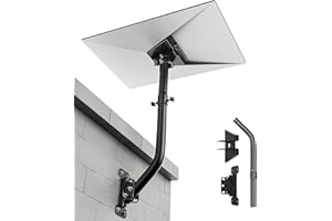 Starlink Mount, Adjustable Starlink Gen 3 Mount with Telescoping Support Arm, Rustproof, Weatherproof for Concrete Walls and 