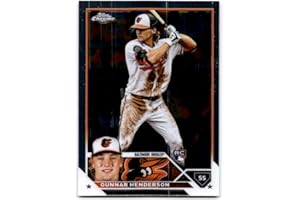 2023 Topps Chrome #2 Gunnar Henderson RC Rookie Baltimore Orioles Baseball Trading Card