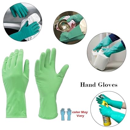 SHOP BY ROOM House Hold Cleaning Synthetic Rubber Hand Gloves for Kitchen Cleaning,Washing (SBRRG00001_3)