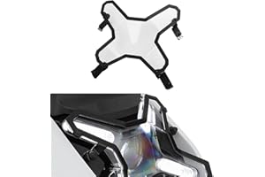 Motorcycle Modified Front Headlight Guard Grill, Acrylic & Aluminum Headlamp Protector Cover, Compatible with BMW R1300GS(Adv