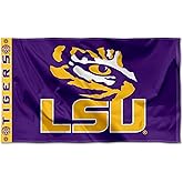 College Flags & Banners Co. Louisiana State LSU Tigers Printed Header 3x5 Foot Banner Flag