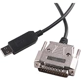 LZDICITARU USB to DB25 RS232 Serial Adapter Converter Cable | Null Modem FTDI Driver Programming Compatible with Sharp X68K X68000 PC Communicate Programming Cable