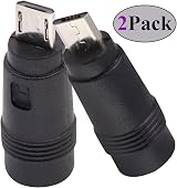 AAOTOKK DC 5.5x2.1mm Female to Micro USB Male 5V Power Adapter Cable 2 Pack view 3