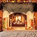 Halloween Fireplace Decoration Festive Party Supplies Lace Spiderweb Fireplace Mantle Scarf Cover Black Cobweb Fireplace Scarf Indoor Halloween Door Table Porch Decor 35x95 inch