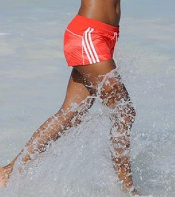 adidas Performance Hose Damen Shorts Badehose Boardshorts Rot