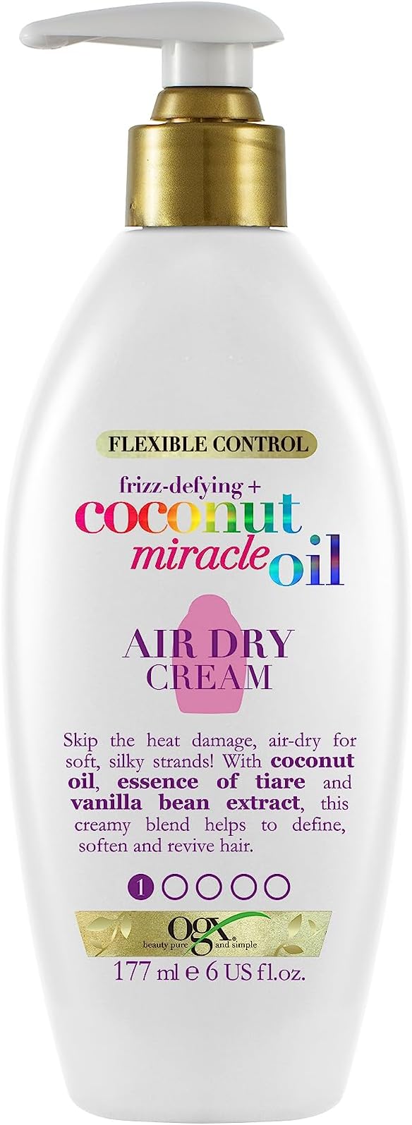 OGX Coconut Miracle Oil Leave Air-Dry Hair Cream 177ml