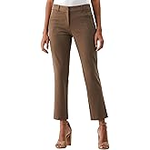 Rafaella Womens Rafaella Women's Straight Leg Ankle Dress Pants - 28" Business Casual with Classic Fit & Slimming Panel