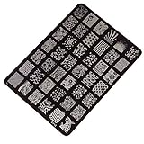 Sannysis Nail Stamping Printing Plate Manicure Nail Art Decor Image Stamps Plate