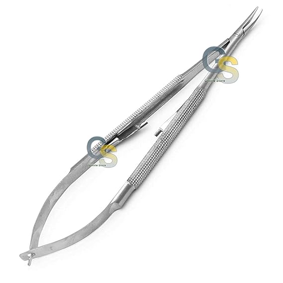 CASTROVIEJO Needle Holder 7" Curved Round Handle with Lock