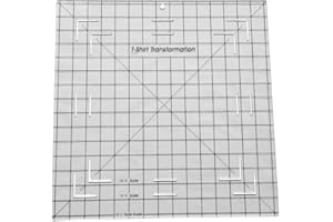 HONEYSEW T-Shirt Alignment Transformation Ruler 15.5x15.5 inches Quilting Template