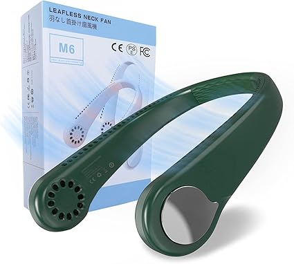 Amazon くびかけ扇風機 21首掛け 扇風機 おしゃれ 携帯扇風機 Usb ミニ 首かけ 手持ち 卓上 扇風機 父の日 母の日 ギフト 人気 Peabownn グリーン 2 Peabownn 携帯扇風機