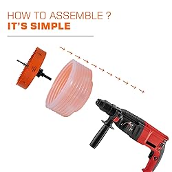 VIKITON 6-1/8 Hole Saw for Recessed Lights, 6.1