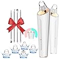 Blackhead Remover Pore Vacuum, Upgraded USB Rechargeable Facial Pore Cleaner Blackhead Removal Kit with 3 Suction Power,5 Probes Black Head Extractions Tool for Women & Men