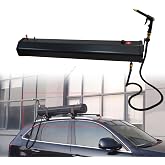 Mustrod 8 Gallon Pressurized Water Tank Road Camping Shower, Roof Rack Mounted Off-Road Shower with High Pressure Water Gun Spray Head for Camping, Water Storage and Outdoor Activities