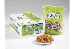 Lamb Weston Tantalizers Beer Battered Onion Ring - Appetizer, 2.5 Pound -- 4 per case.