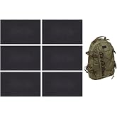 SUPERFINDINGS 6Pcs Blank Flag Patch Black Tactical Patch Solid Black Flag Patch Back DIY Flags Military Tactical Patch Rectangle Hook &amp; Loop Tapes Small Patches for Hat Backpack Jacket