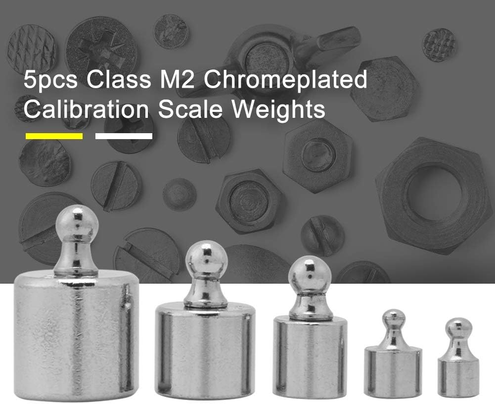 Nikou Gram Weights 5Pcs Gram Calibration Weight Kit 1g 2g 5g 10g 20g