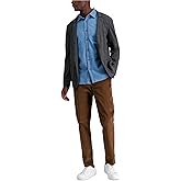 Kenneth Cole Reaction Men's Slim-Fit Stretch Corduroy Pants (Camel, 33Wx32L)