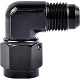 EVIL ENERGY 6AN Female to 6AN Male Flare Swivel Fitting Adapter Aluminium Black