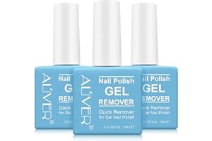 ZODENIS (3 PACK) Gel Nail Polish Remover, Professional Remove Gel Nail Polish Within 3-6 Minutes - Quick & Easy - No Need For Foil, Soaking Or Wrapping