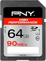 PNY 64GB SDXC Class 10 UHS-1 U3 Flash Memory Card 90MB/s Read 40MB/s Write view 1