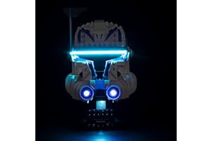 Welkin DC LED Light Kit for Lego Captain Rex Helmet Set 75349 USB Connecting Lighting Set Compatible with Lego 75349(Lights Only, No Lego Models)