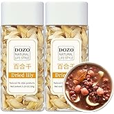 DOZO Dried Lily Bulb Dried Lily Bai He 10.58oz/300g Loose Edible Lily Bulbs Non-sulfur Health Food Making Porridge 百合干 龙牙百合 天然食用百合