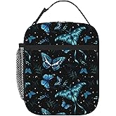 Butterfly Lunch Bag Insulated Lunch Box Reusable Lunch Tote Bag For Kids Boys Girls Women Men Work Picnic