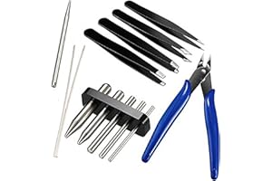 Feishiong 10 Metal DIY Model Kit Tool, Metal DIY Model Tool Set, Includes Tab Edge Cylinder Cone Shape Bending Assist Tools, 