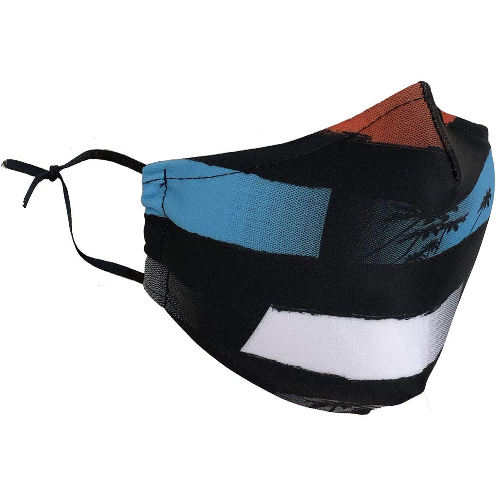 Delfina Stay Safe Reusable Face Mask Protection Washable Mouth & Nose Shield Breathable Anti Smoke Pollution Bike Motorcycle Sport (Lines)