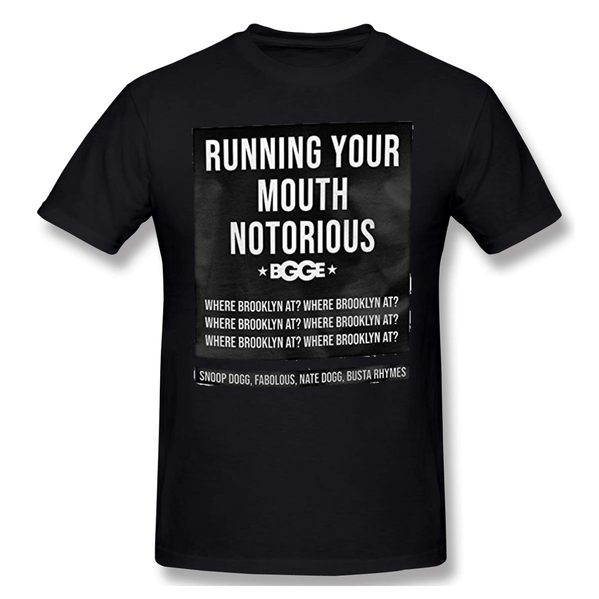 Running Your Mouth Fashion Black With Short Sleeve T Shirt