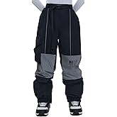 HIGH EXPERIENCE Ski Pants Snow Snowboard Pants Waterproof Insulated Baggy Windproof Hiking Winter Warm for Men Women