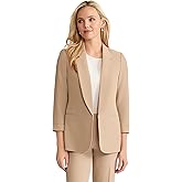 Jones New York Women's Shawl Collar Blazer with 3/4 Cuffed Sleeves