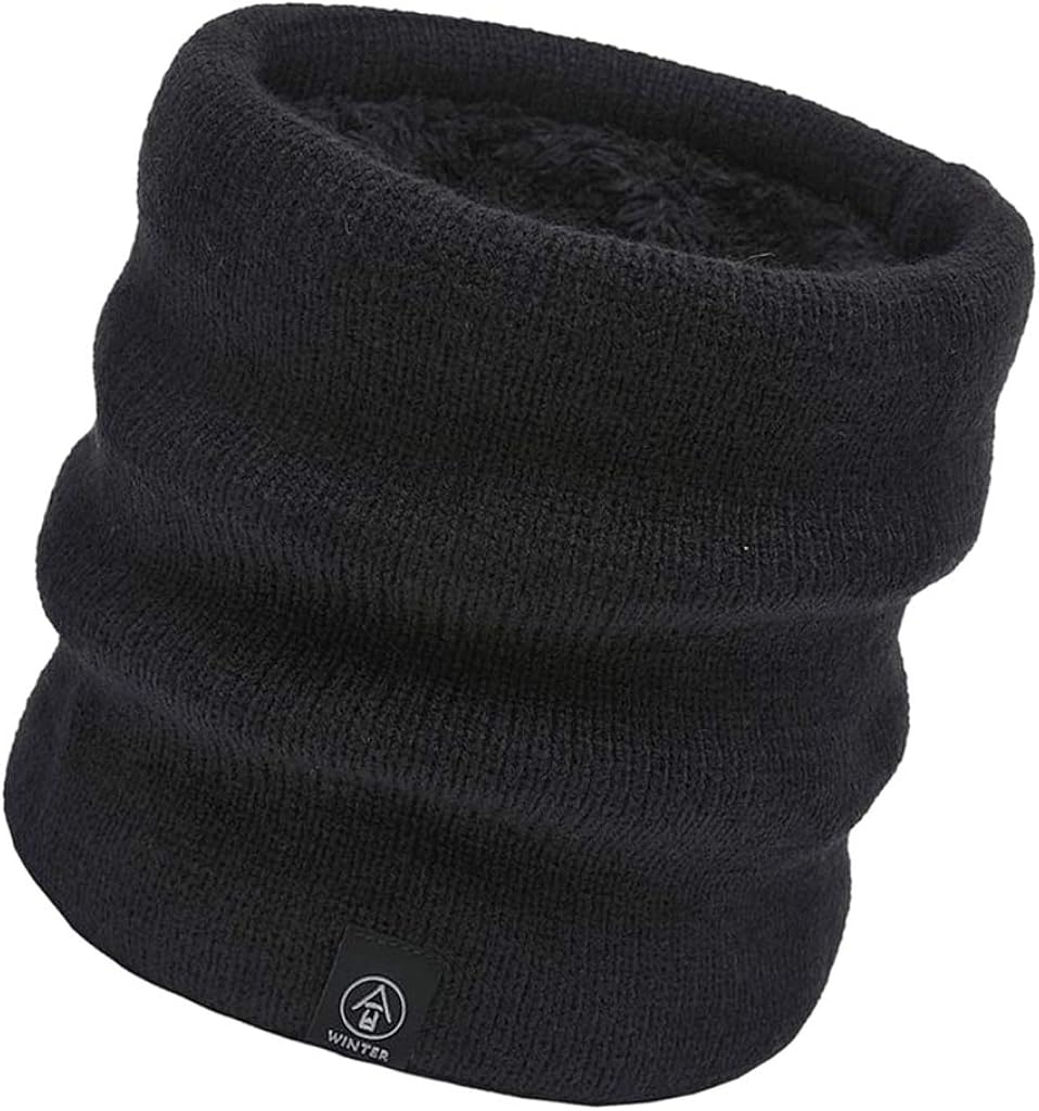 dailymall Unisex Warm Winter Neck Warmer Knitted Scarves Outdoor Ski