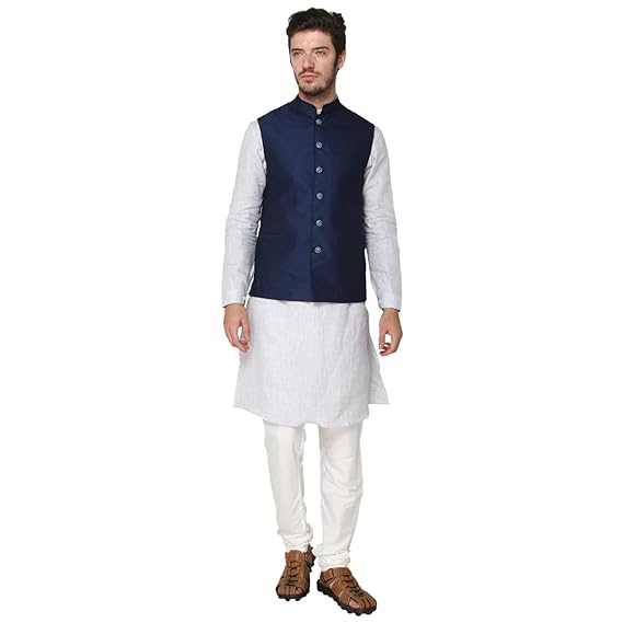 jade blue nehru jacket