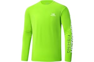Bassdash Men’s UPF 50+ Sun Protection Long Sleeve Shirts Quick Dry Performance SPF UV Shirt for Outdoors Fishing Hiking FS31M