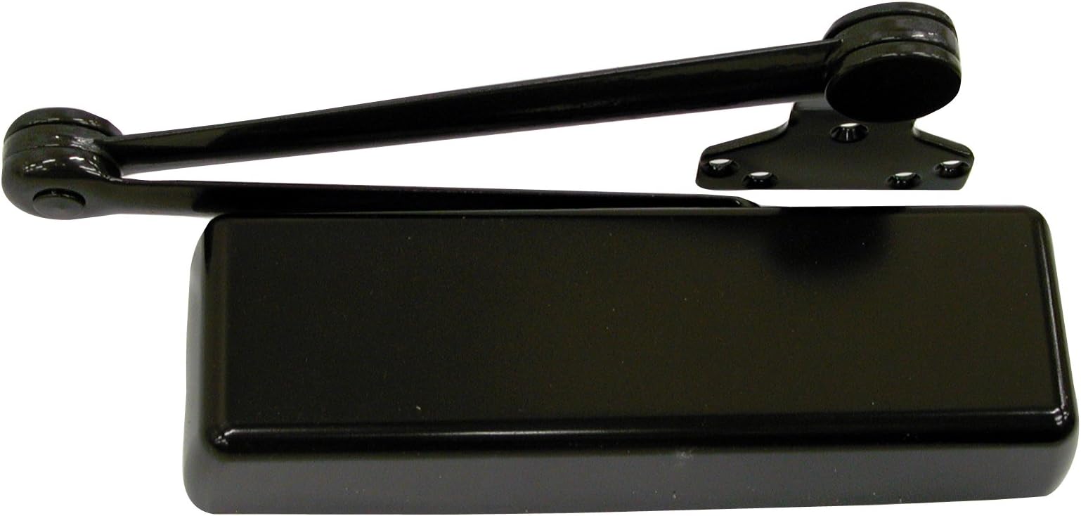 LCN 4110 Heavy Duty Door Closer, Dark Bronze Powder Coat Finished, Cast Iron, Left-Handed, Extra Duty Arm