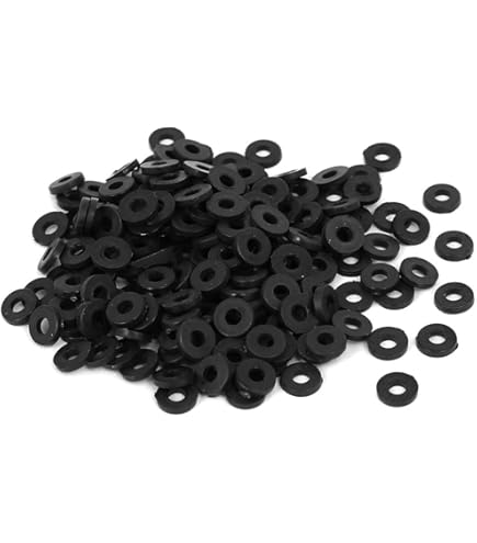 Uxcell Insulating Washer, 100Pcs 5mm X 10mm X 1mm White