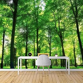 Wall Mural Forest Removable Wallpaper Wall Sticker for Bedroom Living Room - 66x96 inches